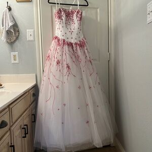 Night Moves Strapless Gown